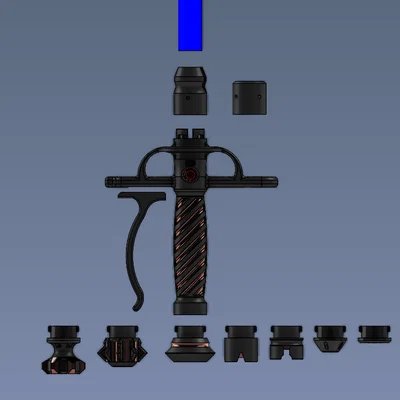 Tay cầm Lightsaber Neopixel Modular (Modular Neopixel Lightsaber Hilt)