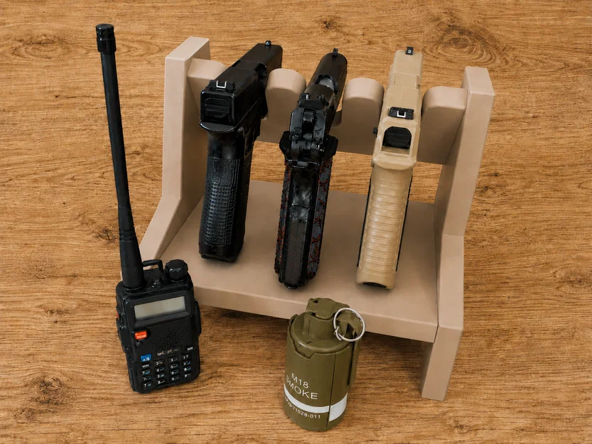 Kệ treo/để súng Airsoft (Airsoft Gun Rack) - Image 1