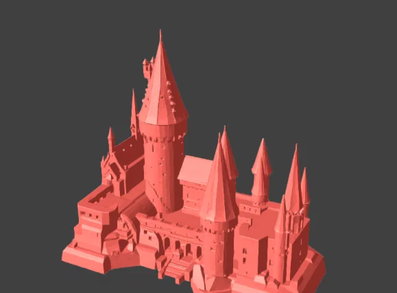 Mô hình lâu đài phép thuật Hogwarts trang trí 3D ấn tượng - Image 1