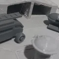 Playset Sân Bay kèm phương tiện Micro Scale - Thumbnail 1
