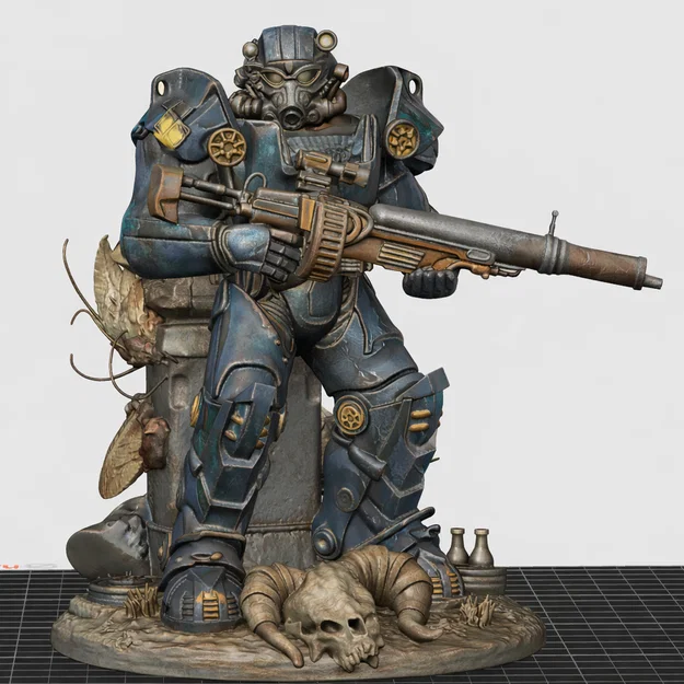 Fallout - Giáp Power Armor Maximus kèm Súng Trường - Image 1