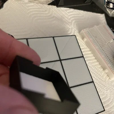 Khung Pixel Grid Tetris dạng Modular – ô 33mm cho Neopixel 30LED/m + ESP32-C3 BLE