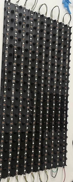 Khung Pixel Grid Tetris dạng Modular – ô 33mm cho Neopixel 30LED/m + ESP32-C3 BLE - Image 8