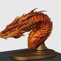 The Hobbit - Tượng bán thân Smaug Khủng Khiếp - Thumbnail 1
