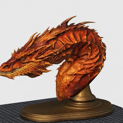 The Hobbit - Tượng bán thân Smaug Khủng Khiếp