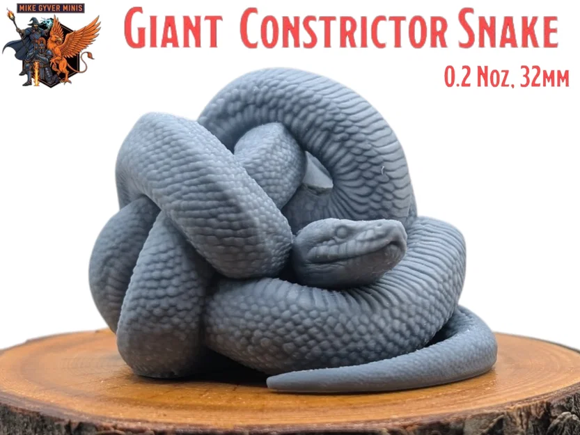 Giant Constrictor Snake - MGM Mini Print-Ready - Image 1