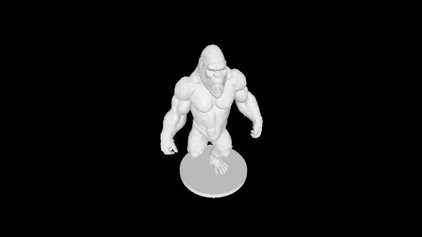 Mô hình 3D King Kong - Tượng khỉ đột chi tiết sắc nét - Image 1