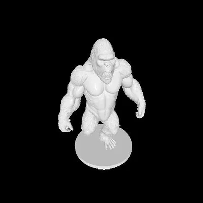 Mô hình 3D King Kong - Tượng khỉ đột chi tiết sắc nét