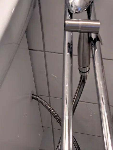 Ốp luồn ống sen qua vách tủ (Shower Hose Passthrough cho vòi sen/bidet) - Image 2