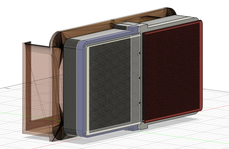 Khung gắn bộ lọc Carbon cho quạt tản nhiệt máy in 3D - Image 2