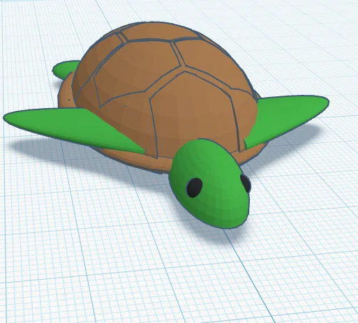 Móc khóa chú rùa Doug: Mô hình in 3D nhỏ xinh dễ thương - Image 1