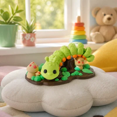 Đồ chơi sâu róm flexi rừng xanh (Forest Caterpillar Flexi Toy)