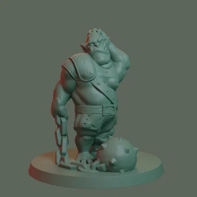 Ogre FDM supportless (Ogre 28mm in không cần supports)