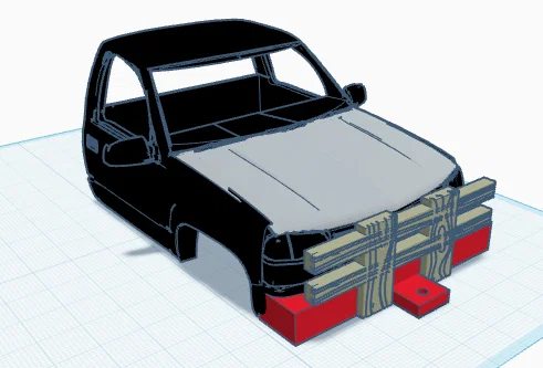 Mô hình vỏ xe tải GMC Sierra 1/24 cho xe RC in 3D cực chất - Image 1