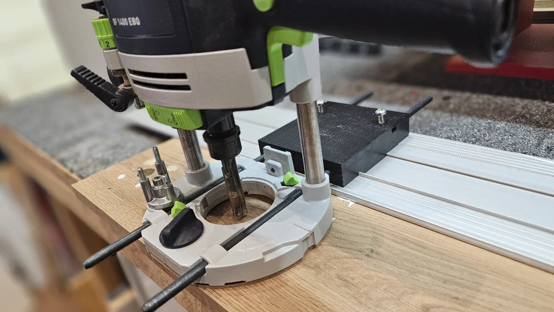 Bộ dẫn hướng máy phay Festool OF1400 trên ray Mafell/Bosch FSN - Image 1