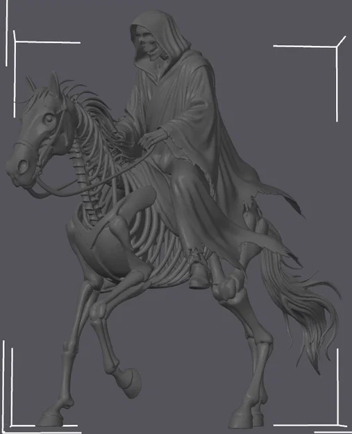 Mô hình in 3D Grim Reaper's Warhorse - Thần chết cưỡi ngựa chiến - Image 1