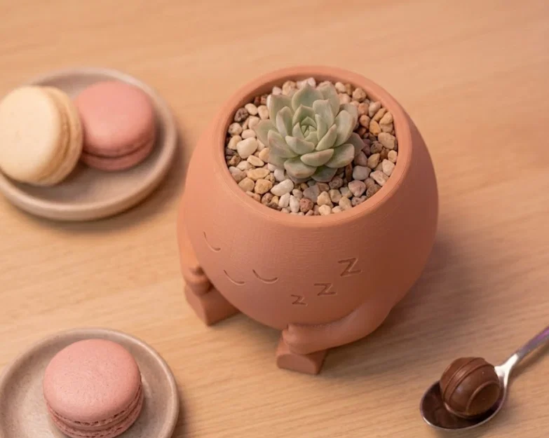Sleepy Pot – Chậu Ngủ Gật Trang Trí Bàn & Chậu Trồng Cây Xinh - Image 3
