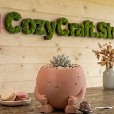Sleepy Pot – Chậu Ngủ Gật Trang Trí Bàn & Chậu Trồng Cây Xinh