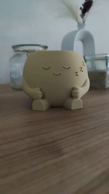 Sleepy Pot – Chậu Ngủ Gật Trang Trí Bàn & Chậu Trồng Cây Xinh - Image 7
