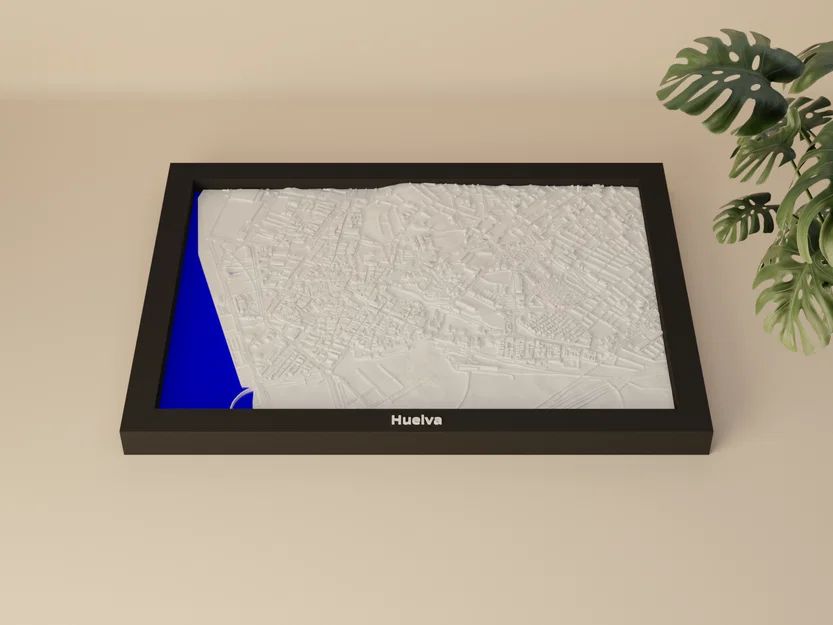 Huelva, Tây Ban Nha - Mô hình thu nhỏ 3D địa hình - Image 3