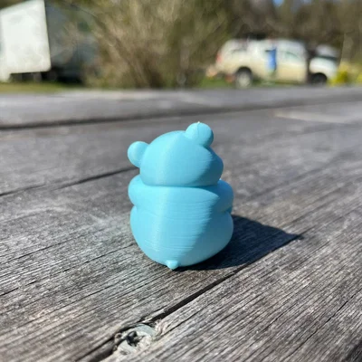 Candy Bear: Mô hình gấu 3D dễ thương đựng đồ trang trí
