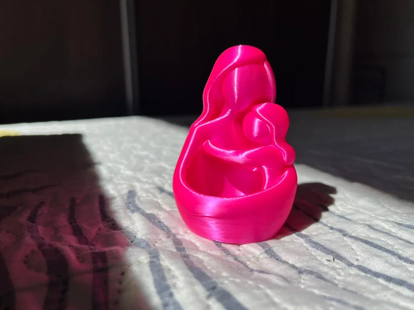 Mô hình Mẹ và Con gái ôm nhau - Khay đựng trang sức 3D in tại nhà - Image 2
