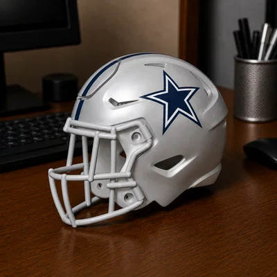 Mũ bảo hiểm bóng bầu dục Dallas Cowboys - Có sọc