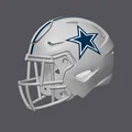 Mũ bảo hiểm bóng bầu dục Dallas Cowboys - Có sọc - Thumbnail 2