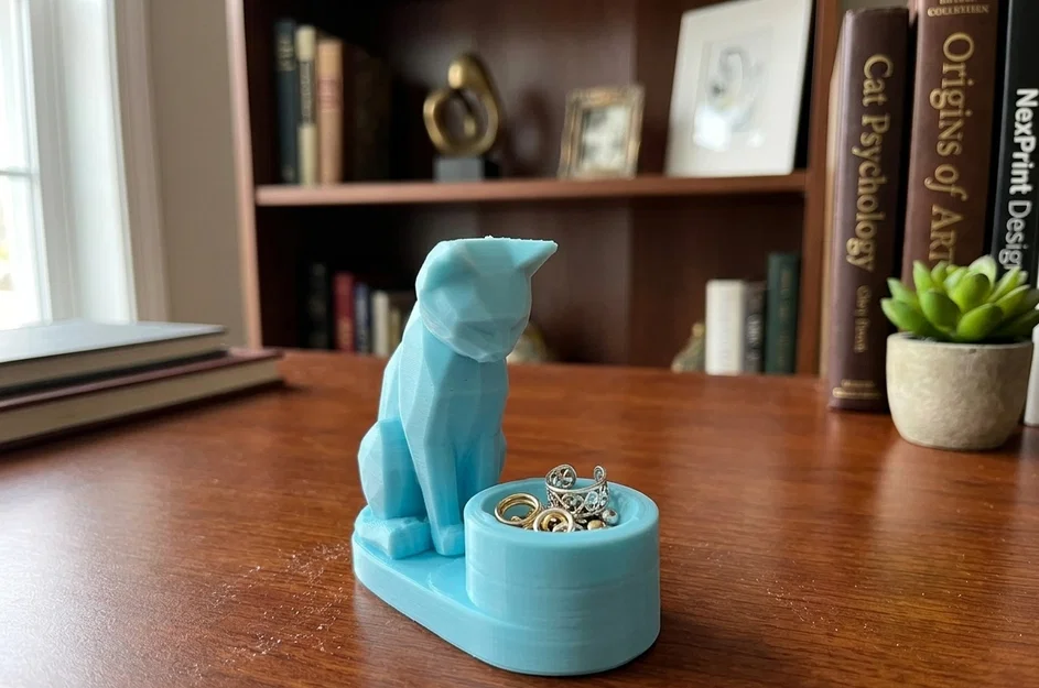 Khay Đựng Trang Sức Hình Chú Mèo Dễ Thương (Cat Trinket Bowl) - Image 1