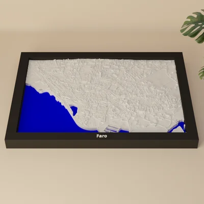 Faro, Portugal - Mô hình 3D thu nhỏ