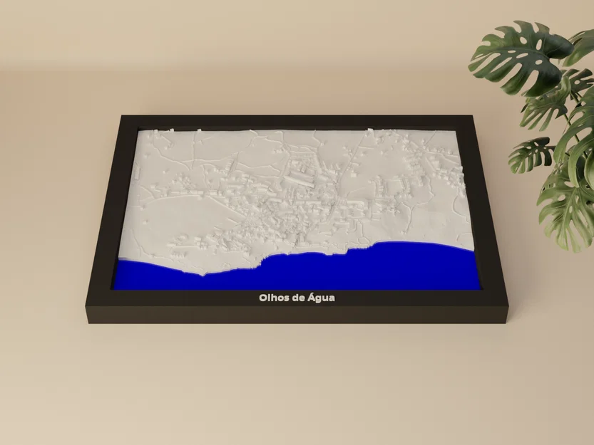 Olhos de Água, Portugal - Mô hình 3D thu nhỏ địa hình - Image 4
