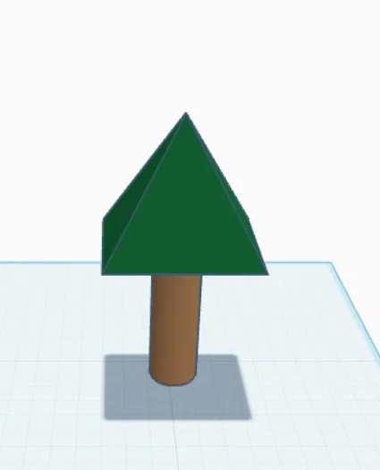 Mô hình cây thông (Pine tree) đơn giản dùng cho trang trí sa bàn - Image 2