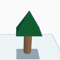 Mô hình cây thông (Pine tree) đơn giản dùng cho trang trí sa bàn - Thumbnail 2