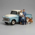 Mô hình 3D gia đình Lassie và xe cổ 1958 Dodge D-200 đầy hoài niệm - Thumbnail 2