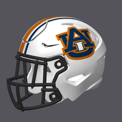 Mũ bảo hiểm bóng bầu dục Auburn Tigers – Có sọc