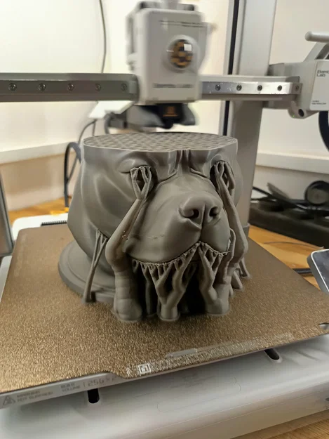 Tượng Bust Đầu American Bully 3D (American Bully Bust) - Image 2