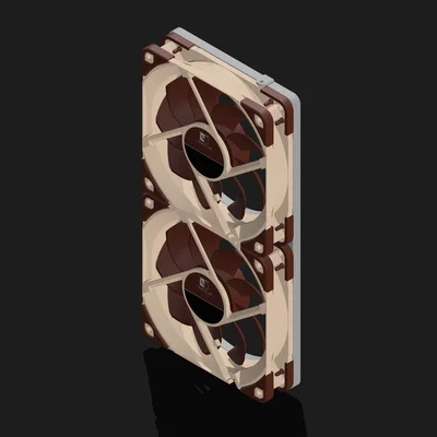 NCASE M2 Grater - Bracket mặt trước gắn 2 quạt 120mm, có lỗ bắt vít trên