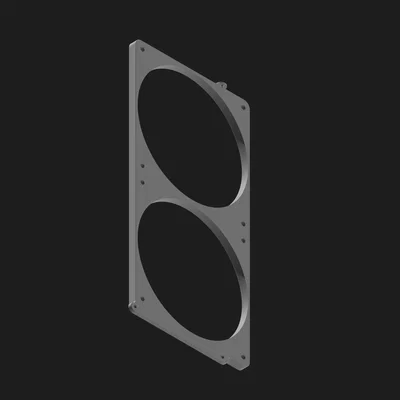 NCASE M2 Grater - Bracket mặt trước gắn 2 quạt 120mm, có lỗ bắt vít trên