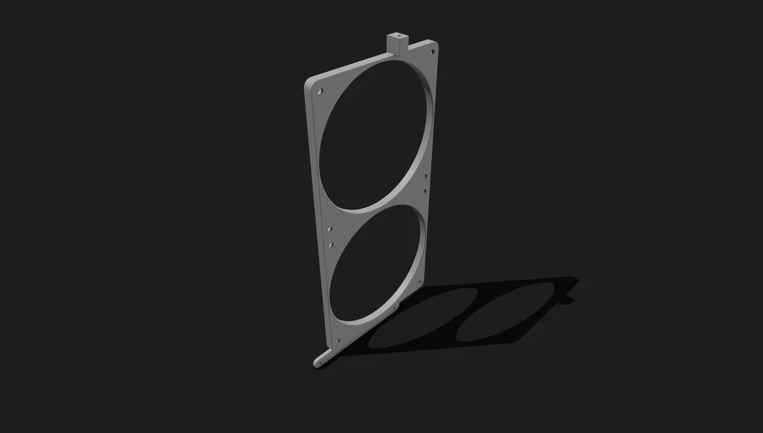Bracket gắn quạt trước đôi 120mm cho NCASE M3 Grater (offset) - Image 4