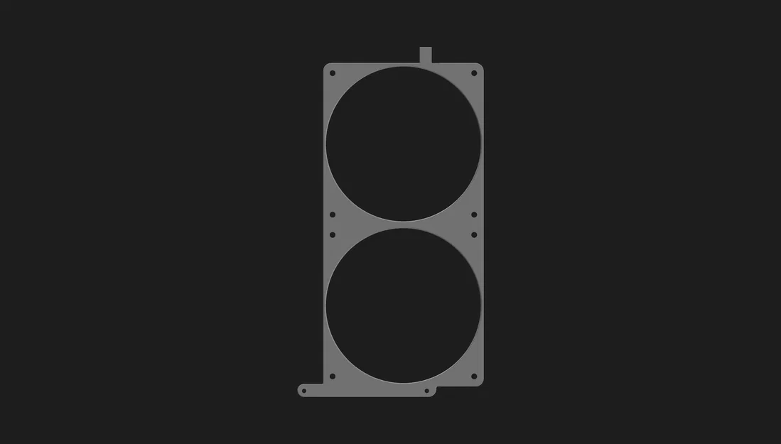 Bracket gắn quạt trước đôi 120mm cho NCASE M3 Grater (offset) - Image 6