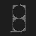 Bracket gắn quạt trước đôi 120mm cho NCASE M3 Grater (offset) - Thumbnail 6
