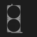 Bracket gắn quạt trước đôi 120mm cho NCASE M3 Grater (offset) - Thumbnail 8