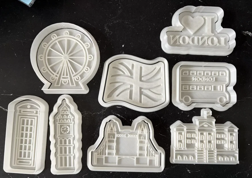 Khuôn Cắt Bánh/Đất Sét Chủ Đề London (London Cookie/Clay Cutters) - Image 1