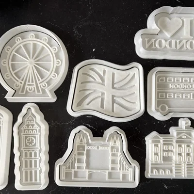 Khuôn Cắt Bánh/Đất Sét Chủ Đề London (London Cookie/Clay Cutters)