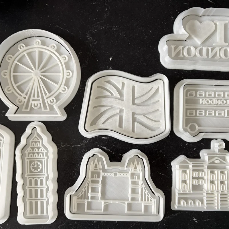 Khuôn Cắt Bánh/Đất Sét Chủ Đề London (London Cookie/Clay Cutters)