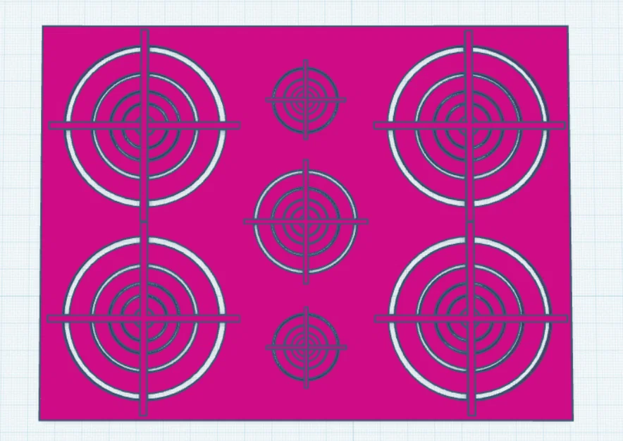 Khuôn Stencil đa kích thước cho bia bắn súng (Multi sized target) - Image 1