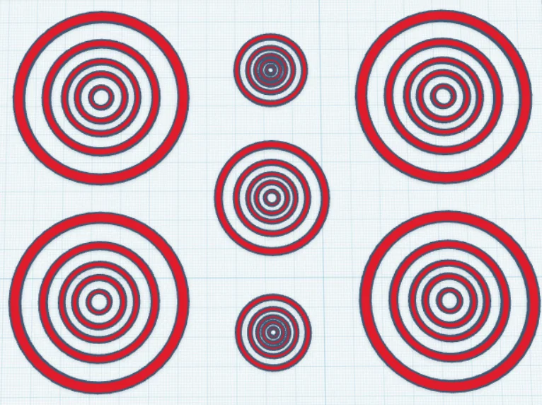 Khuôn Stencil đa kích thước cho bia bắn súng (Multi sized target) - Image 2