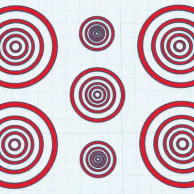 Khuôn Stencil đa kích thước cho bia bắn súng (Multi sized target)