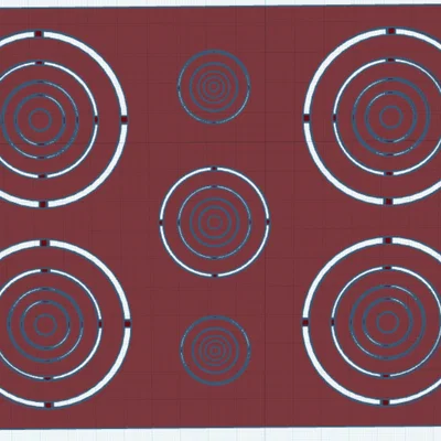 Khuôn Stencil đa kích thước cho bia bắn súng (Multi sized target)