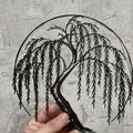 Tranh treo tường nghệ thuật hình cây liễu (Decorative Willow) - File in 3D - Thumbnail 1
